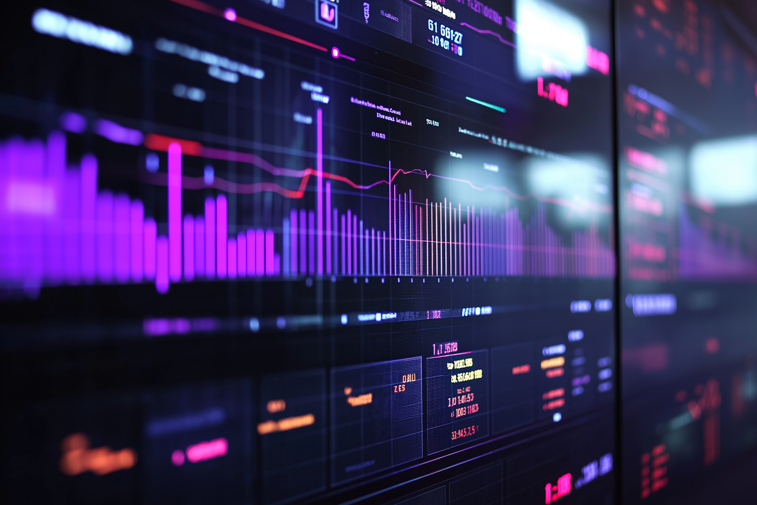 A person calmly viewing a clear, simplified digital financial dashboard, demonstrating how visual tools can reduce information overload.