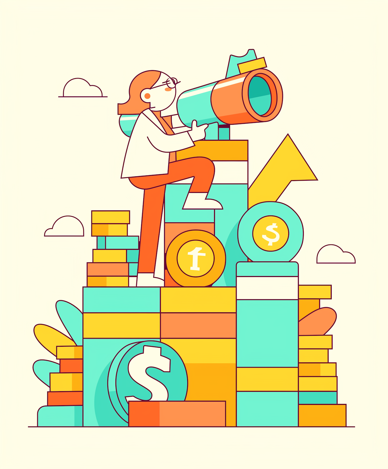 A person confidently navigating and avoiding common financial pitfalls in the cryptocurrency market.