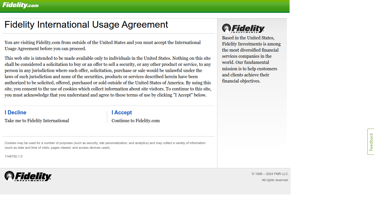Screenshot of the Fidelity Investments homepage, representing its integrated crypto offering for traditional investors.