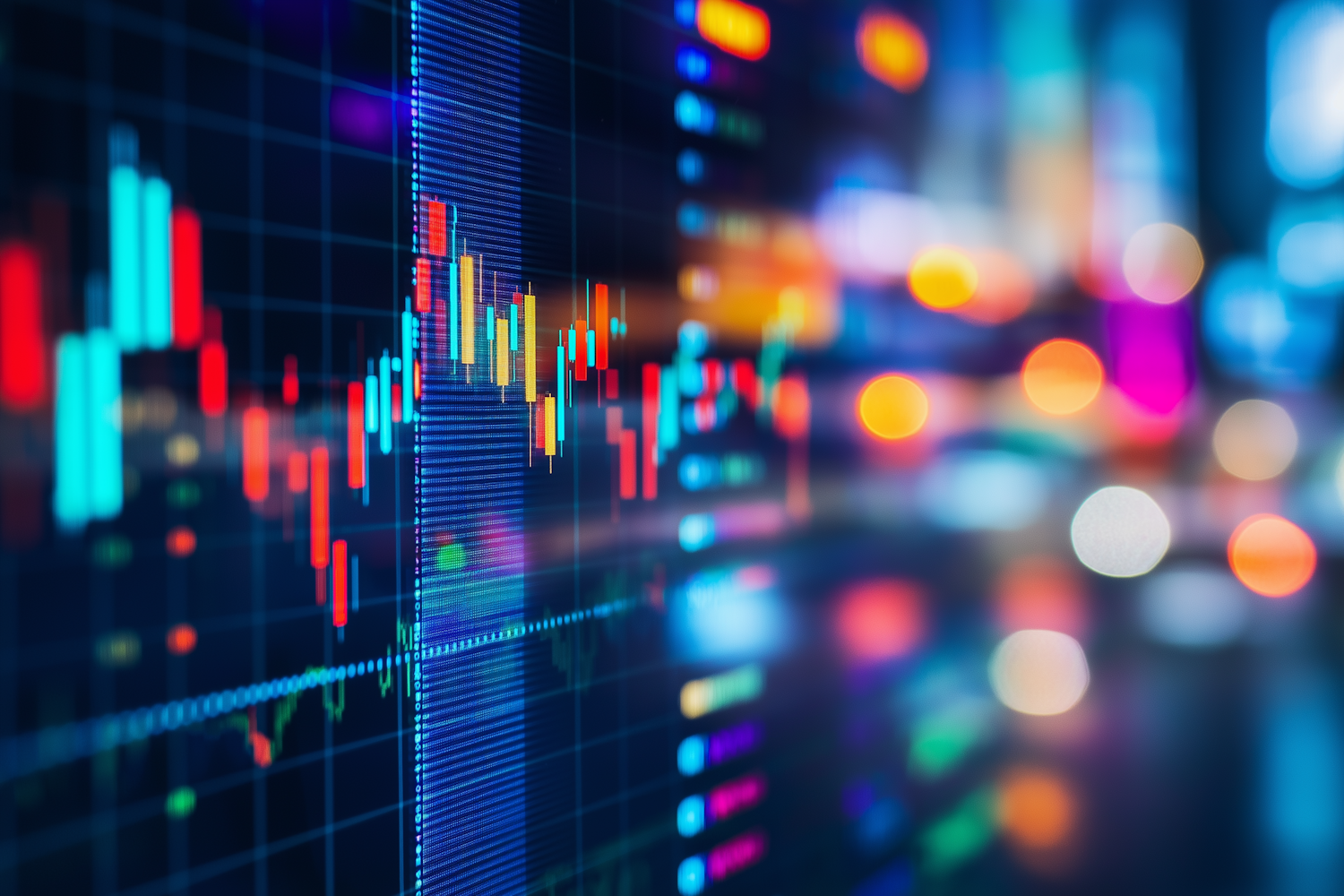 A person intently studying a cryptocurrency trading chart on a computer, representing the process of technical analysis.